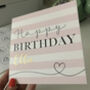 Happy Birthday Pink Stripe Card, thumbnail 7 of 8