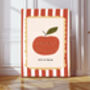Cute Apple Nursery Art Print, thumbnail 1 of 4