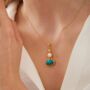 Turquoise Authentic Pendant Sterling Silver Necklace, thumbnail 1 of 5