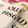 Personalised Funny Old Milestone Wrapping Paper, thumbnail 6 of 6