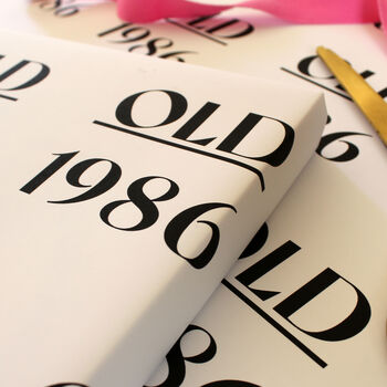 Personalised Funny Old Milestone Wrapping Paper, 6 of 6