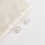 Small Swarovski Crystal Teardrop Stud Earrings, thumbnail 3 of 3