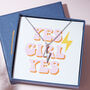 Mother Of Pearl Lightning Bolt Necklace, thumbnail 1 of 6