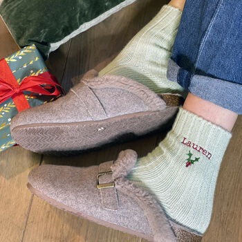 Christmas Socks With Embroidered Name, 5 of 6