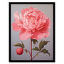 Pink Peony Floral Simple Classy Wall Art Print, thumbnail 5 of 6