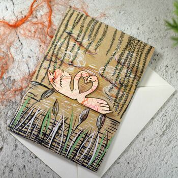 Plantable Swan Seed Paper Card, 2 of 7