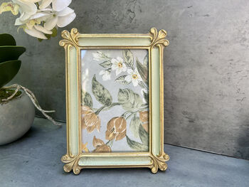 Gold And Green Baroque Photo Frame 6x4 Inch, 6 of 9