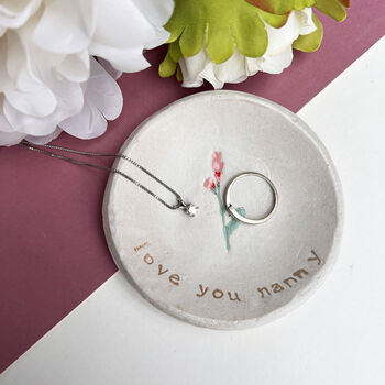 Floral Love You Nanny Ring Dish, 8 of 8