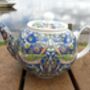 Two Cup Teapot In Blue Strawberry Thief Design, thumbnail 9 of 11
