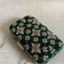 Emerald Green Velvet Handcrafted Clutch Bag, thumbnail 9 of 9