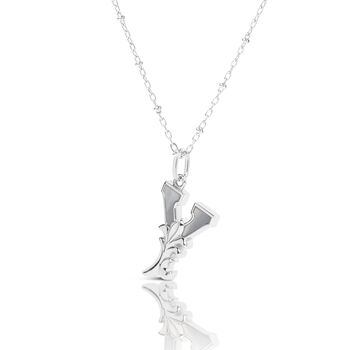 Solid Silver Y Initial Necklace With Mother Of Pearl, 2 of 6