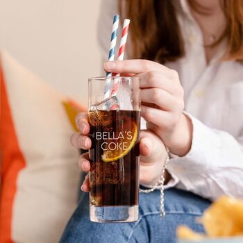 Personalised Highball Glass Quote Gift For Friends, 5 of 11