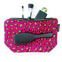 Pink Leopard Print Large Washable Cosmetic Bag, thumbnail 1 of 12