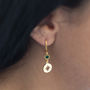 Gold Plated Starburst Birthstone Earrings, thumbnail 5 of 12