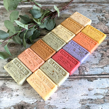 Three Exfoliating Fragranced Handmade French Soaps, 4 of 9