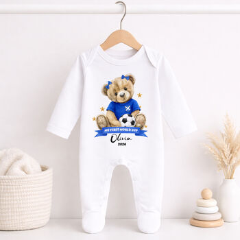 Personalised First World Cup Scotland Teddy Bear Outfit, 3 of 9