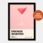 French Martini Print, thumbnail 4 of 7