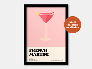 French Martini Print, 4 of 7