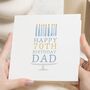 Personalised 70th Milestone Birthday Card For Dad, thumbnail 1 of 7