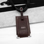 Personalised Leather Metallic Edge Luggage Tag, thumbnail 7 of 7