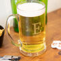 Personalised Initial + Date Etched Glass Tankard, thumbnail 4 of 7