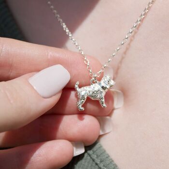 Personalised Cockapoo Sterling Silver Necklace, 3 of 9