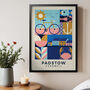 Padstow Cornwall Art Print, Poster Print, Kitchen Wall Art, Wall Art Print, Graphic Geometric Print, Colourful Art, Home Decor, A5, A4, A3, A2, A1, thumbnail 5 of 11