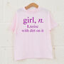 Girls Definition Fun Kids T Shirt, thumbnail 2 of 7