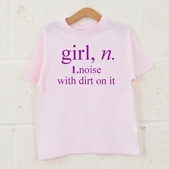 Girls Definition Fun Kids T Shirt, 2 of 7