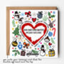 Colourful Diy Christmas Scratch Card Write Your Own Message Under The Heart, thumbnail 1 of 5