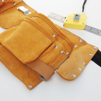 Personalised Leather 11 Pocket Tool Belt, 2 of 6