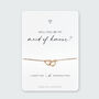 Cute Heart Will You Be My Bridesmaid Bridal Proposal Bracelet, thumbnail 11 of 12