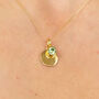 18ct Gold Plated August Birthstone Necklace Set, thumbnail 1 of 10