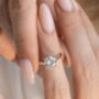 Two Ct Round Solitaire Moissanite Engagement Ring, thumbnail 5 of 9