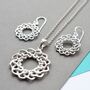 Sterling Silver Celtic Love Knot Jewellery Set, thumbnail 1 of 4