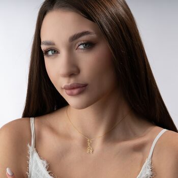 'Stand Tall' Geometric Giraffe Necklace, 7 of 10