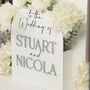 Manhattan Welcome To Our Wedding Flower Box Sign, thumbnail 9 of 12