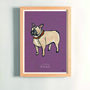 French Bulldog Personalised Fine Art Print, thumbnail 2 of 4