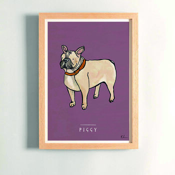 French Bulldog Personalised Fine Art Print, 2 of 4