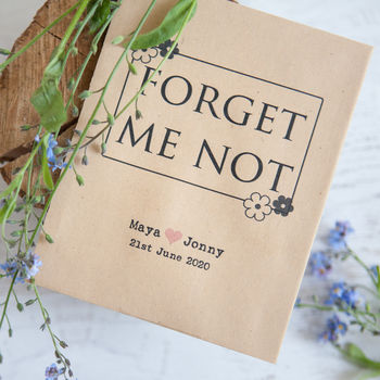 10 'Forget Me Not' Seed Packet Favours, 2 of 6