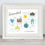 Personalised Father's Day Framed Illustrated Print, thumbnail 3 of 3
