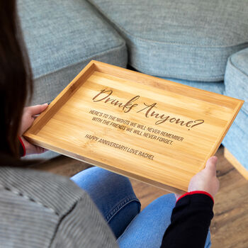 Personalised Drinks Anyone Serving Tray, 3 of 4