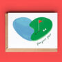 Golf Heart 'Parfect Pair' Card, thumbnail 1 of 2