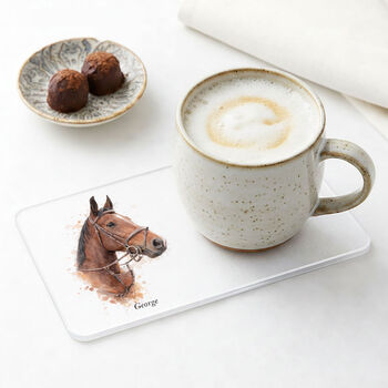 Personalised Watercolour Pet Portrait Coaster, 2 of 7