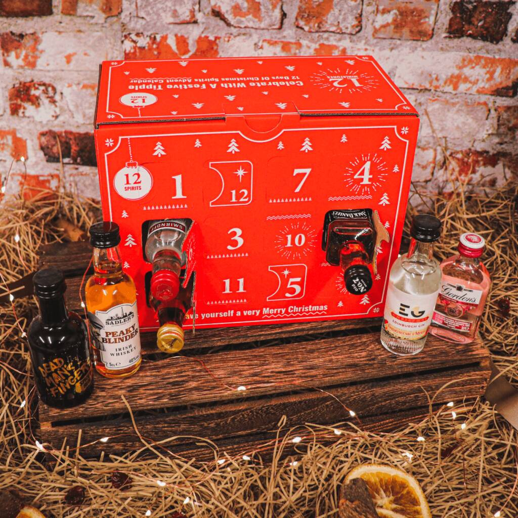 Gin, Rum, Vodka And Whiskey Miniature Advent Calendar By SpiritSmith