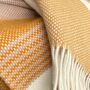 Festivity Wool Throw Yellow, thumbnail 4 of 5