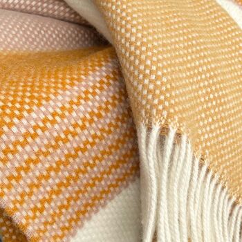 Festivity Wool Throw Yellow, 4 of 5