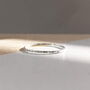 Sterling Silver Faceted Edge Ring, thumbnail 5 of 8