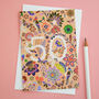 50th Happy Birthday Number Card, thumbnail 1 of 2