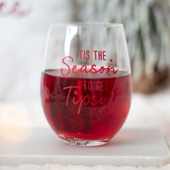 Season To Get Tipsy Stemless Glass, 2 of 6